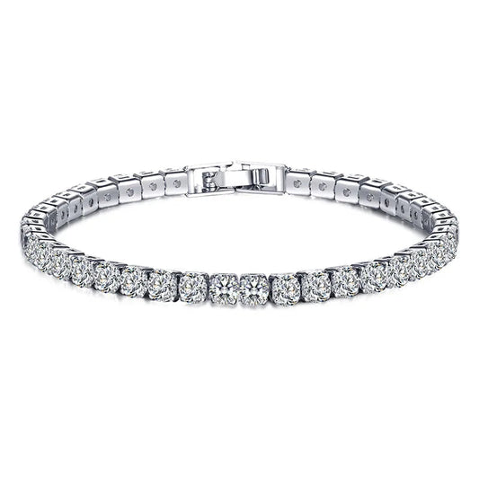 Bracelet de Tennis en Argent Sterling | Élégance Intemporelle avec Pierres Scintillantes