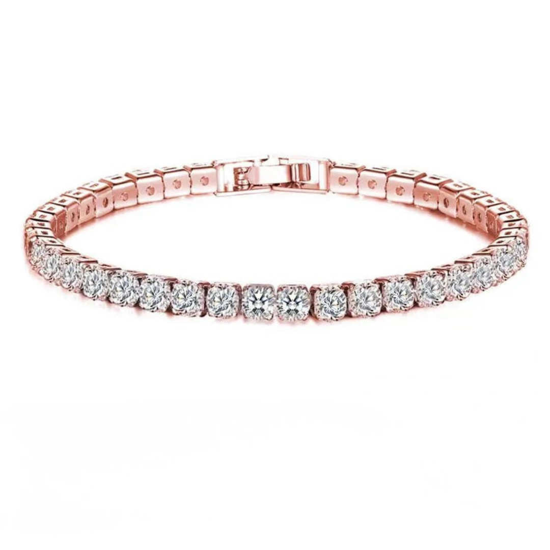 Bracelet de Tennis en Argent Sterling | Élégance Intemporelle avec Pierres Scintillantes
