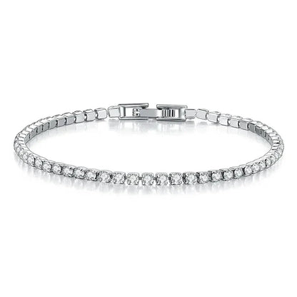 Bracelet de Tennis en Argent Sterling | Élégance Intemporelle avec Pierres Scintillantes