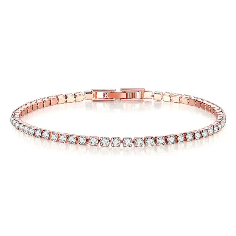 Bracelet de Tennis en Argent Sterling | Élégance Intemporelle avec Pierres Scintillantes