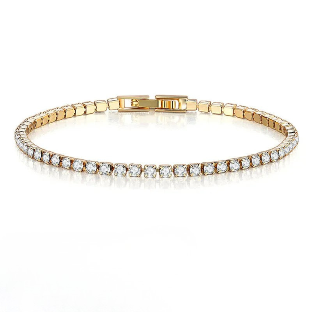 Bracelet de Tennis en Argent Sterling | Élégance Intemporelle avec Pierres Scintillantes