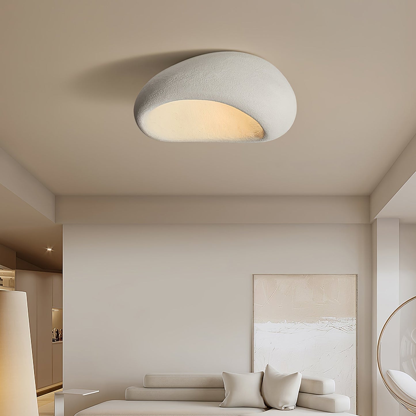 Lustre Plafonnier Nuage Élégant | Ambiance Chaleureuse et Design Artistique