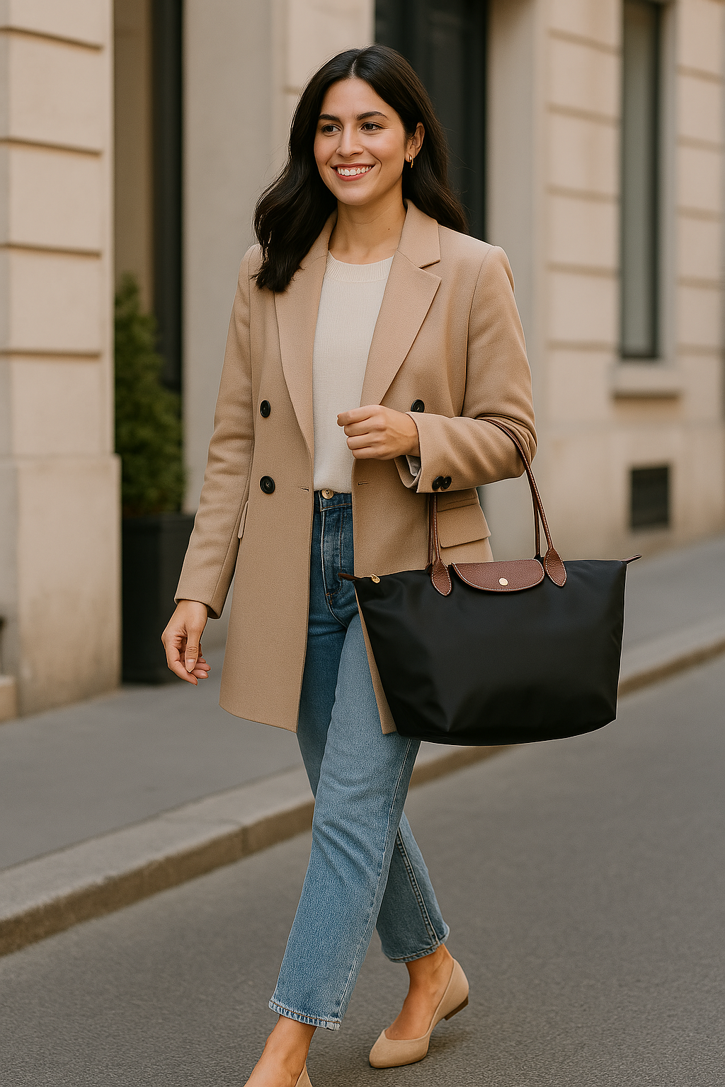Sac à Main en Cuir PU | Élégant avec Accents Dorés et Rangement Pratique