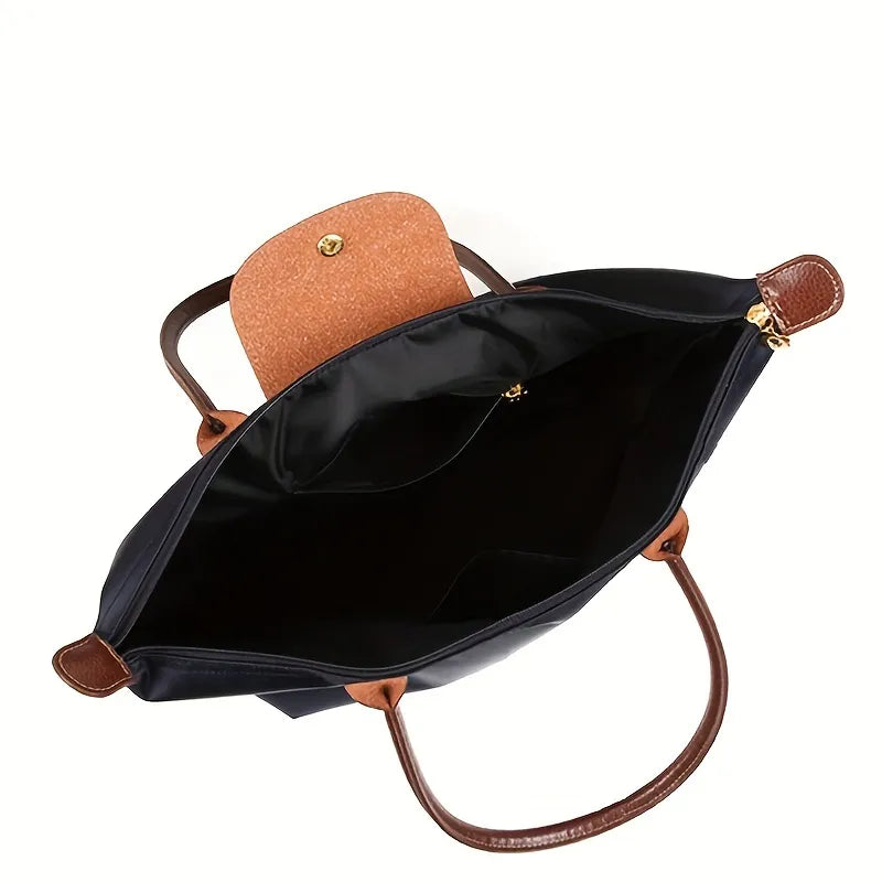 Sac à Main en Cuir PU | Élégant avec Accents Dorés et Rangement Pratique