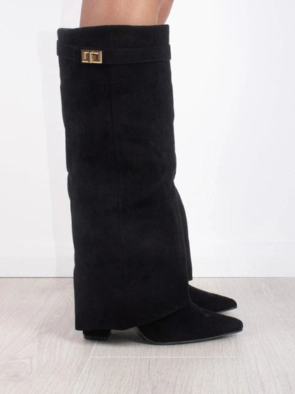 Bottes en Daim Noir pour Femmes | Élégance et Confort au Quotidien