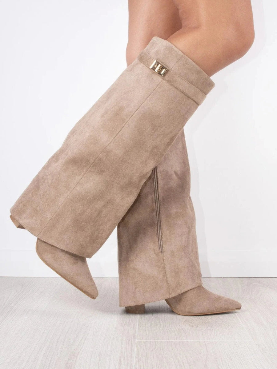 Bottes en Daim Noir pour Femmes | Élégance et Confort au Quotidien