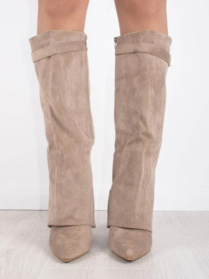 Bottes en Daim Noir pour Femmes | Élégance et Confort au Quotidien