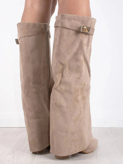 Bottes en Daim Noir pour Femmes | Élégance et Confort au Quotidien