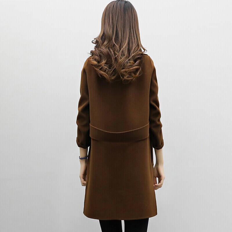 Manteau Long en Mélange de Laine | Coupe Ajustée pour l'Hiver et l'Automne