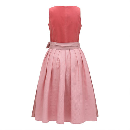 Robe Dirndl Élégante avec Tablier | Style Traditionnel pour Oktoberfest