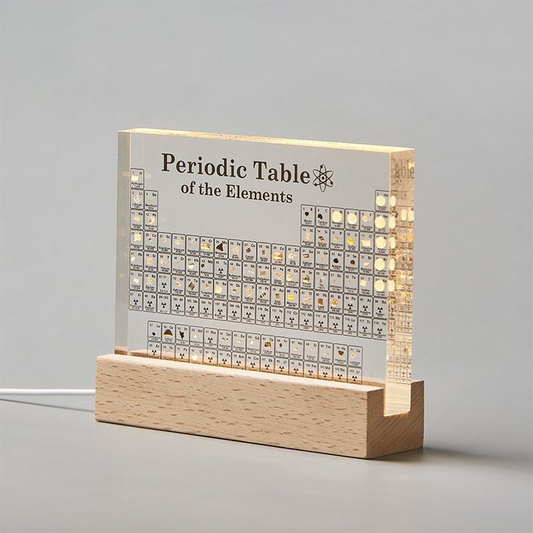 Tableau Périodique Éducatif | Affichage Acrylique pour Passionnés de Science
