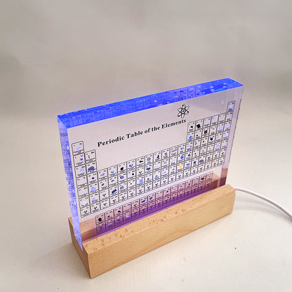 Tableau Périodique Éducatif | Affichage Acrylique pour Passionnés de Science