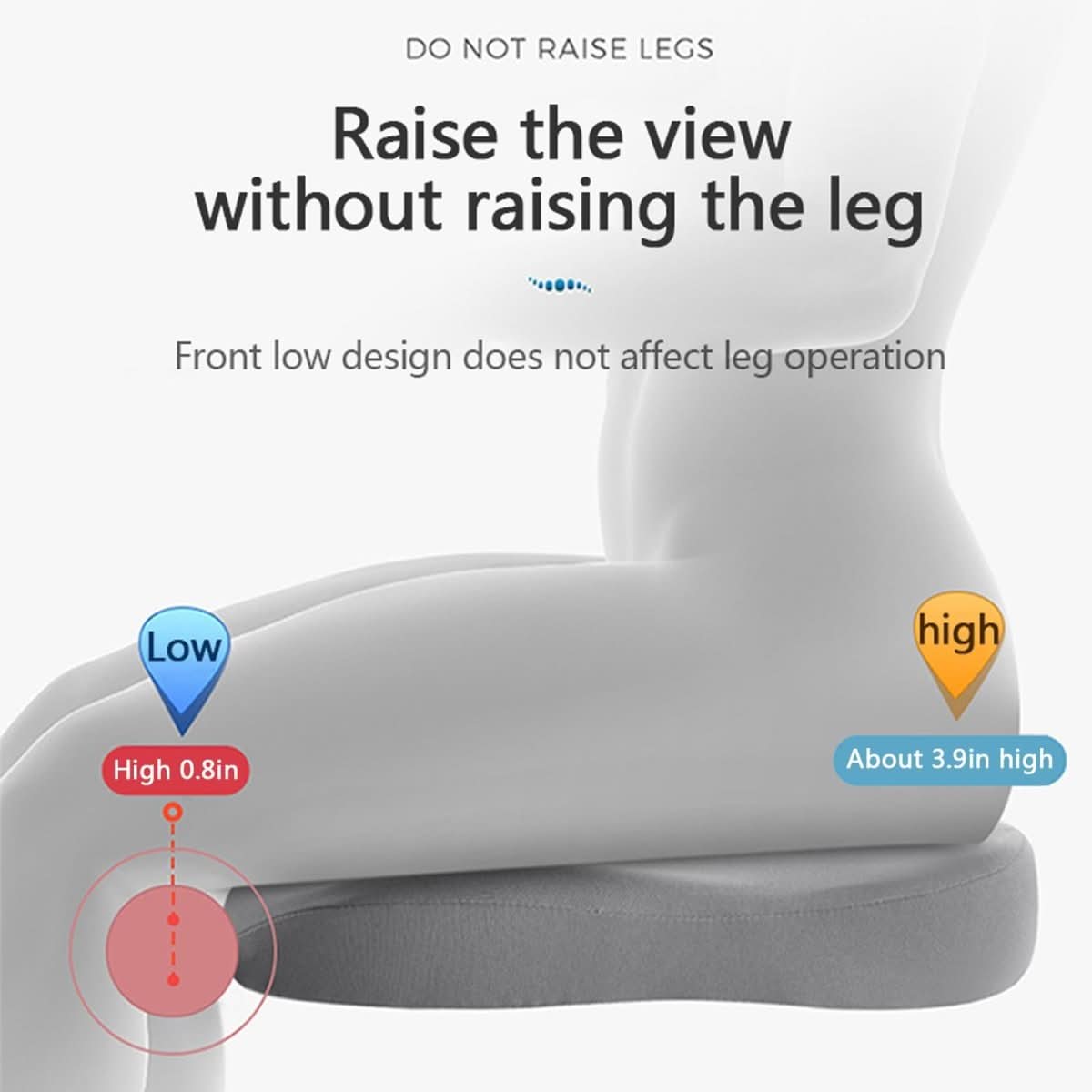 Coussin de Siège de Voiture Ergonomique | Confort et Visibilité Améliorés