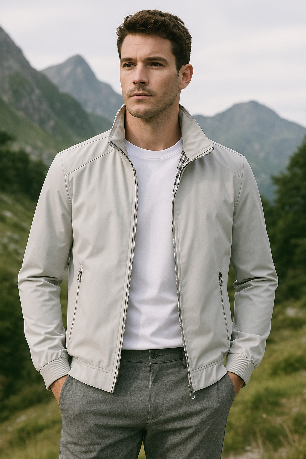 Veste d'été Coupe-Vent pour Hommes | Légère et Respirante pour Confort Optimal