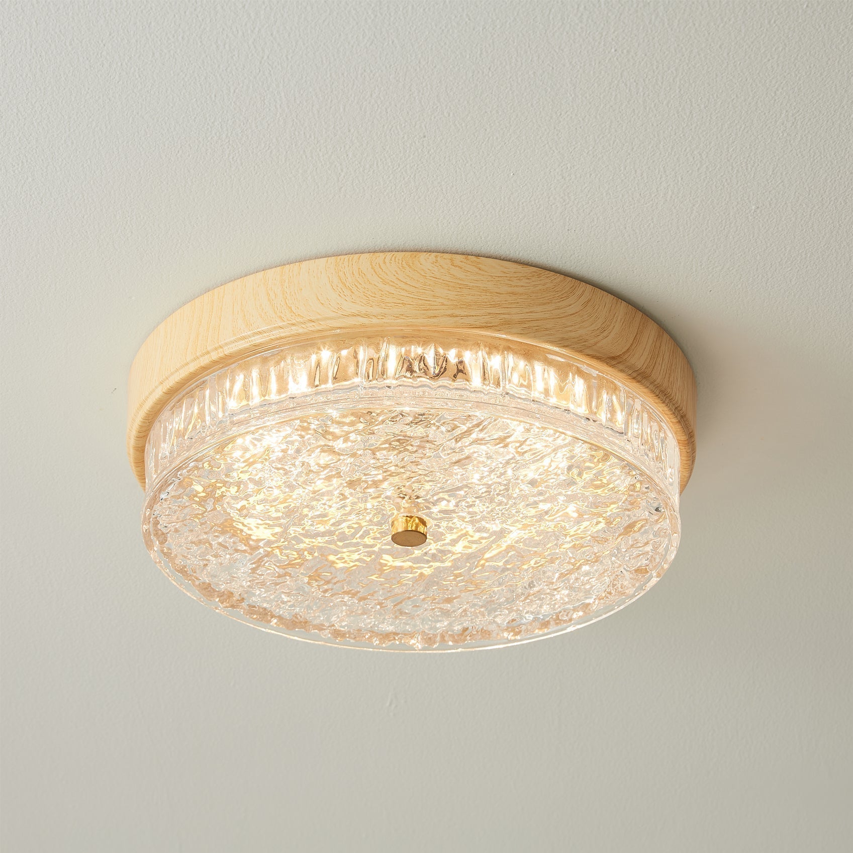 Plafonnier Design Moderne en Verre | Élégance Naturelle et Chaleur Intérieure
