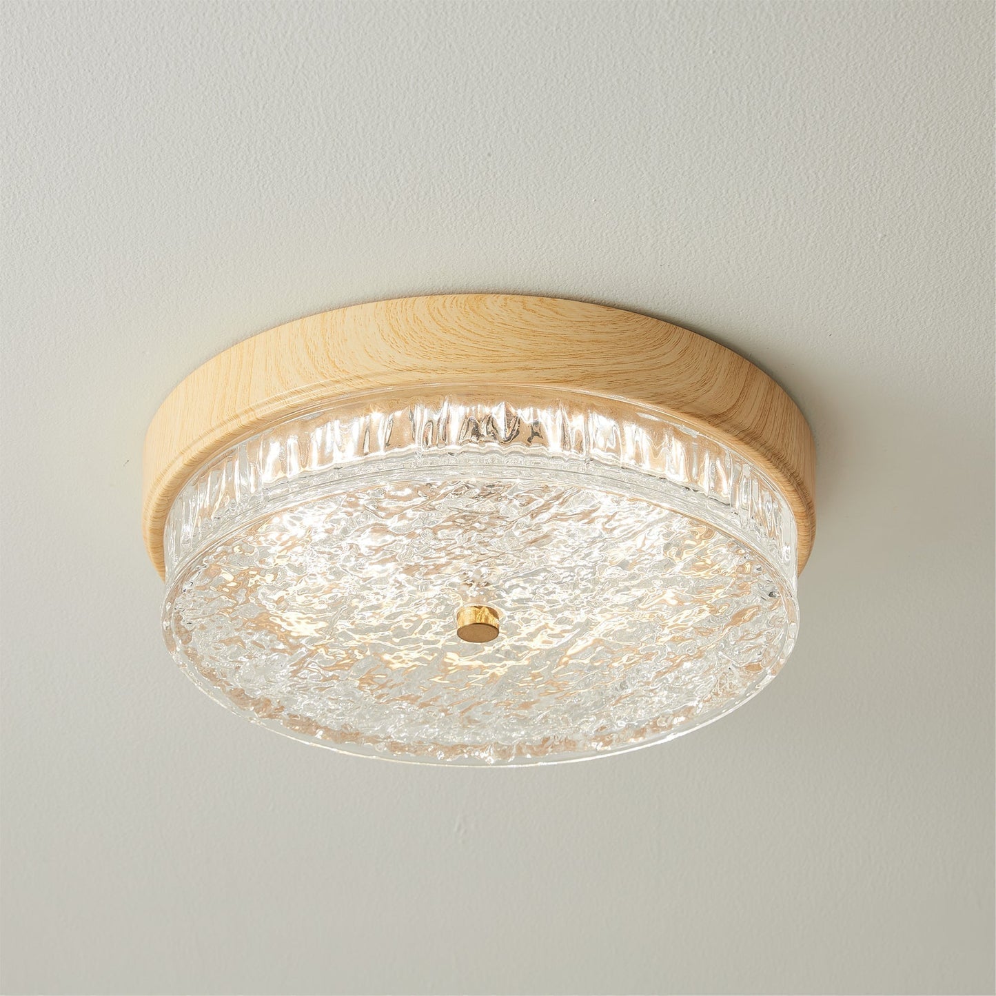 Plafonnier Design Moderne en Verre | Élégance Naturelle et Chaleur Intérieure