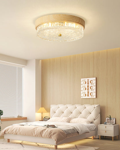 Plafonnier Design Moderne en Verre | Élégance Naturelle et Chaleur Intérieure