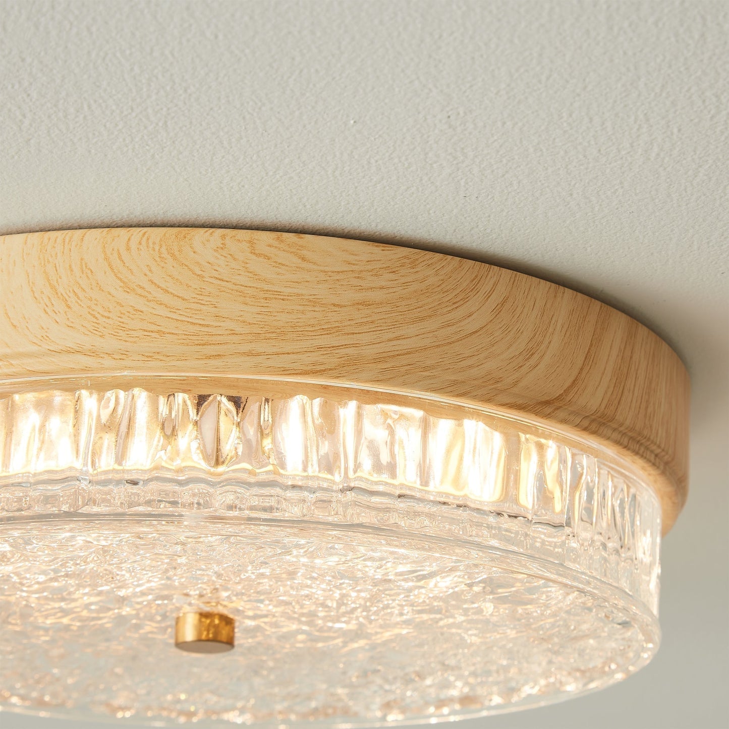 Plafonnier Design Moderne en Verre | Élégance Naturelle et Chaleur Intérieure