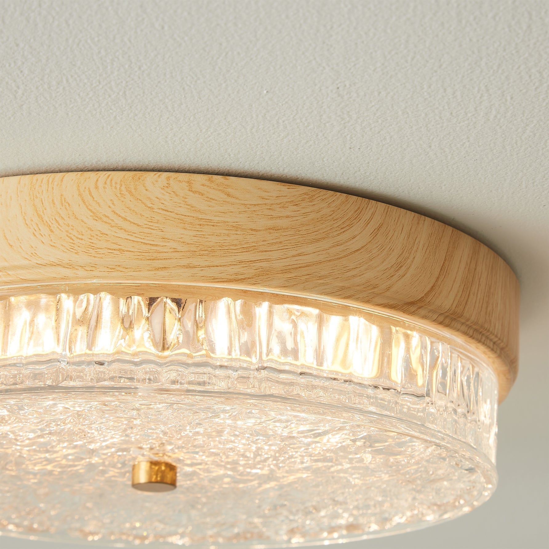 Plafonnier Design Moderne en Verre | Élégance Naturelle et Chaleur Intérieure
