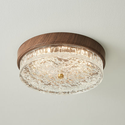 Plafonnier Design Moderne en Verre | Élégance Naturelle et Chaleur Intérieure