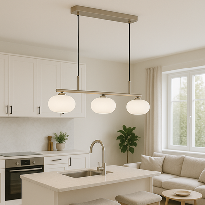 Lampe Suspendue Bauhaus à 3 Têtes | Design Épuré et Ambiance Chaleureuse