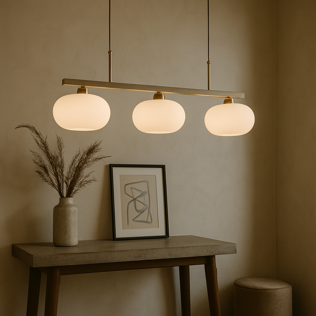Lampe Suspendue Bauhaus à 3 Têtes | Design Épuré et Ambiance Chaleureuse