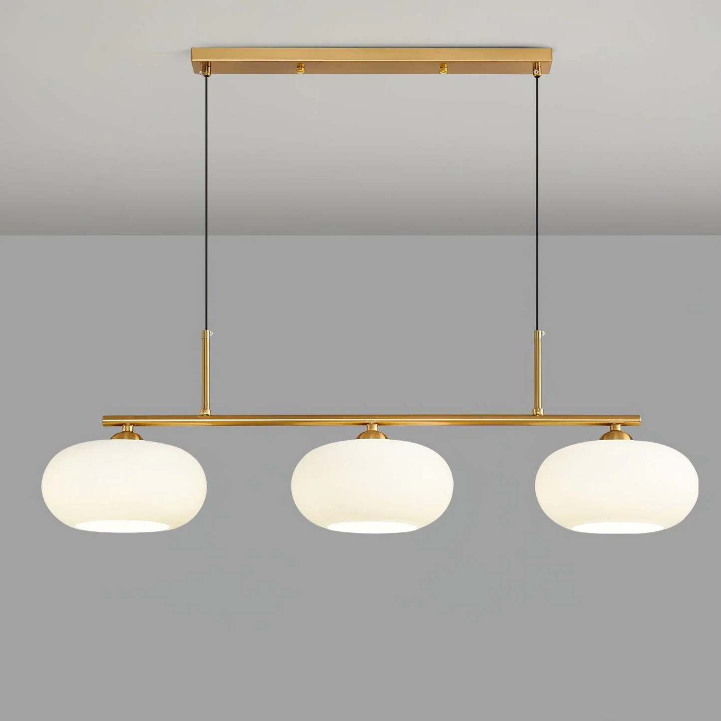 Lampe Suspendue Bauhaus à 3 Têtes | Design Épuré et Ambiance Chaleureuse