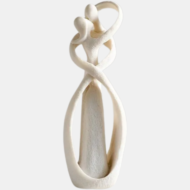 Sculpture d'Amour Abstraite | Élégance Intemporelle pour Décoration Intérieure