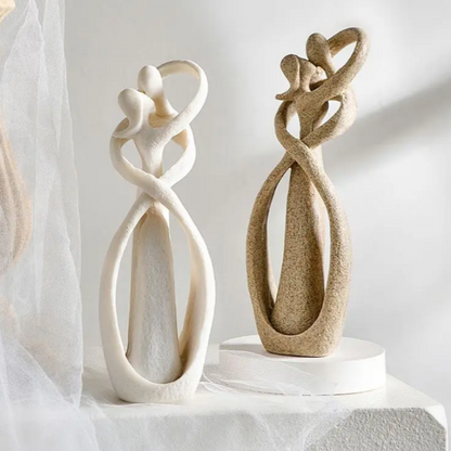 Sculpture d'Amour Abstraite | Élégance Intemporelle pour Décoration Intérieure