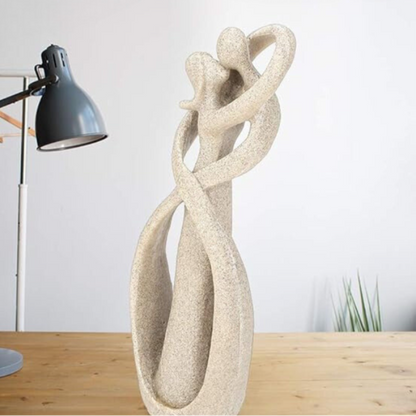 Sculpture d'Amour Abstraite | Élégance Intemporelle pour Décoration Intérieure