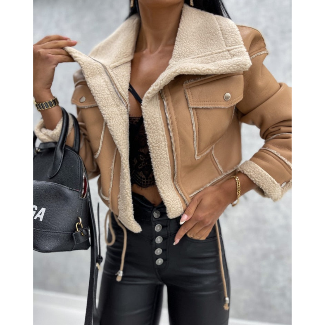 Veste Courte Isolée pour Femmes | Style Tendance pour Jours Froids