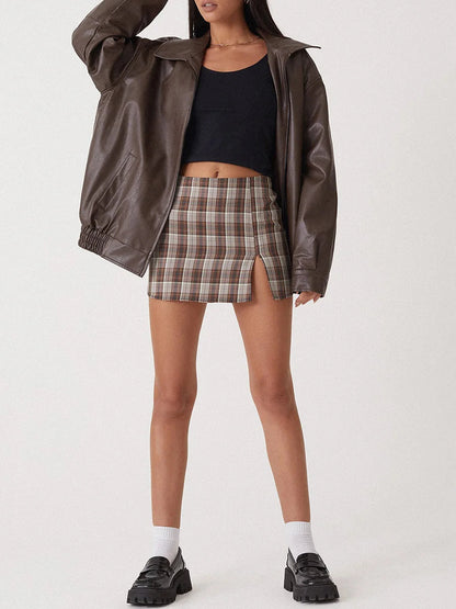 Veste Bomber en Cuir Oversize | Style Décontracté et Élégant pour Femmes