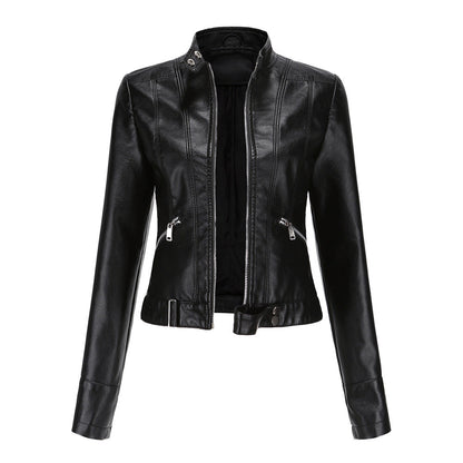 Veste en Cuir Ajustée pour Femmes | Élégance et Style Urbain Assuré