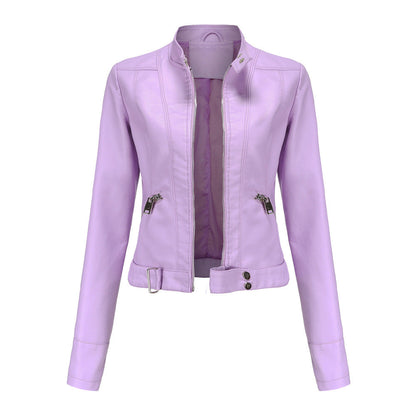 Veste en Cuir Ajustée pour Femmes | Élégance et Style Urbain Assuré