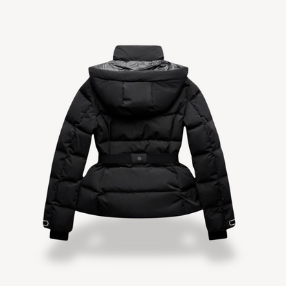 Veste Puffer Noire Étanche | Chaude et Élégante pour Femmes