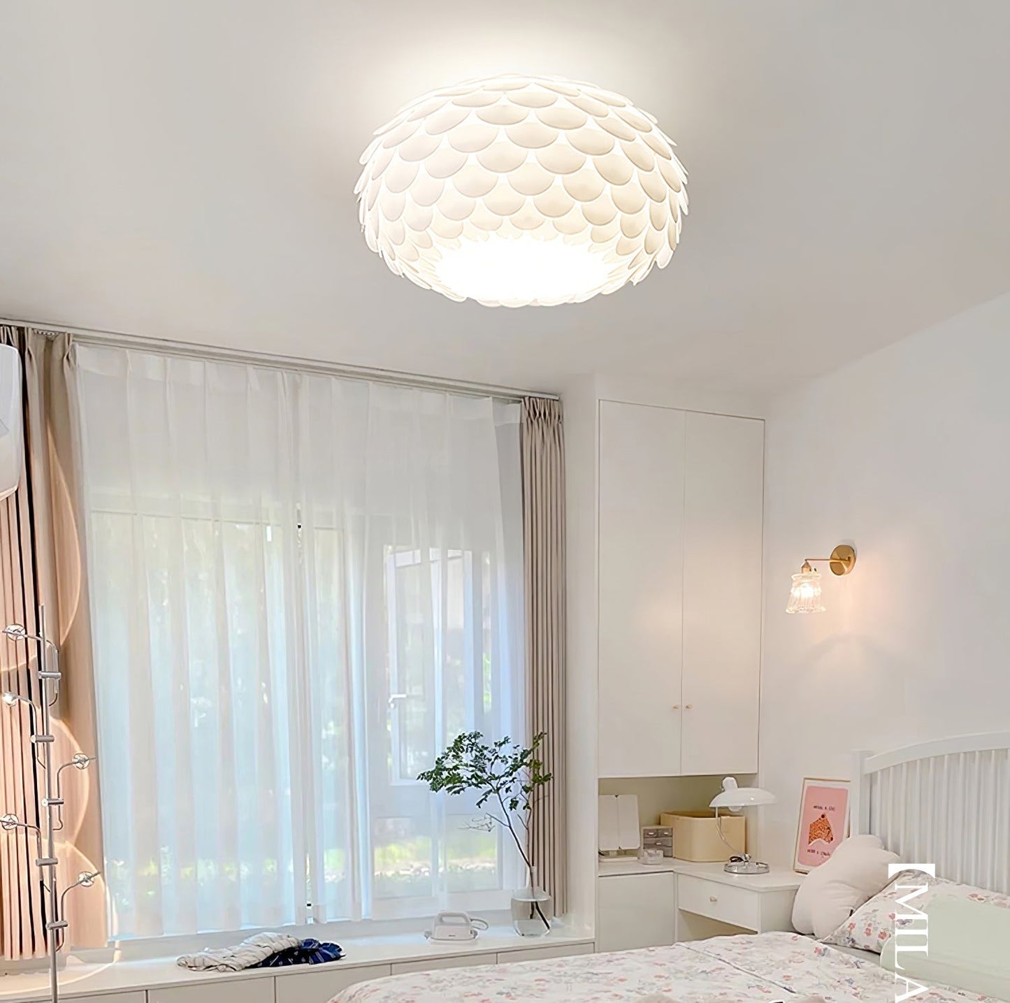 Plafonnier Éclairant Design Unique | Éclairage Atmosphérique et Chaud