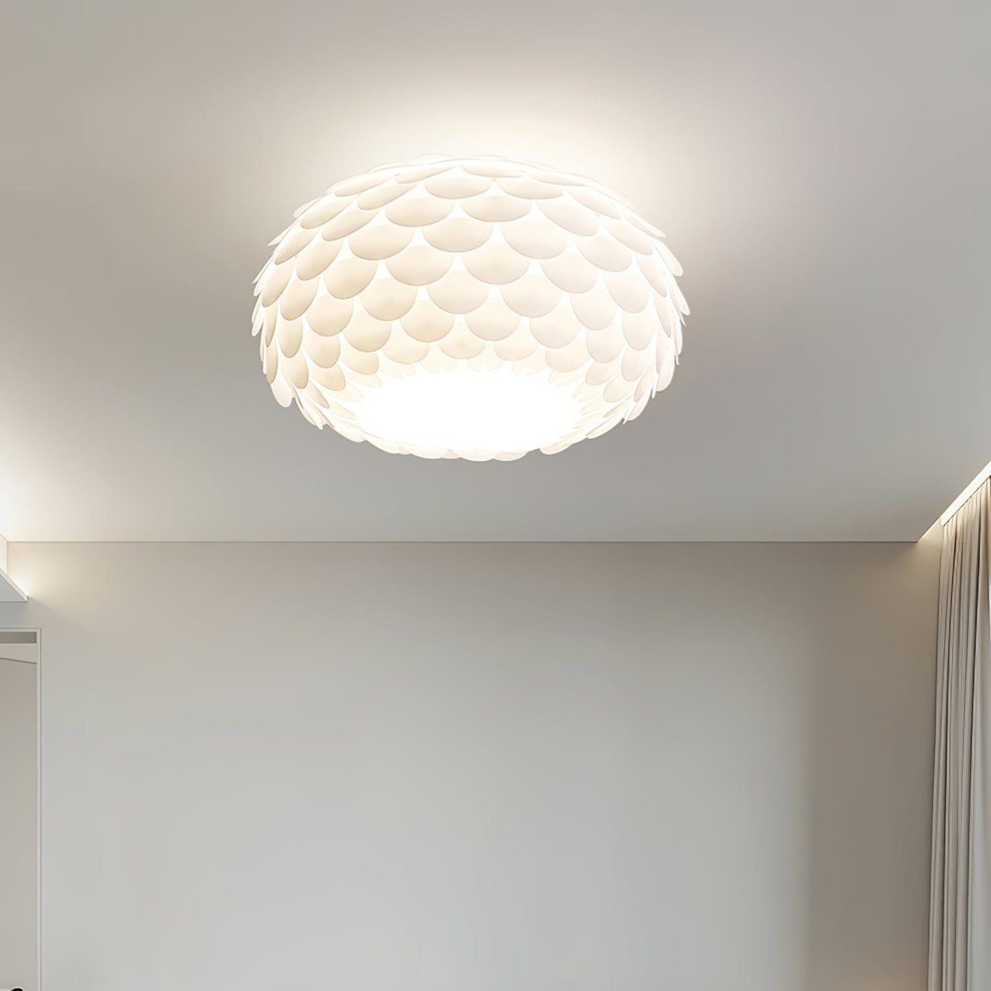 Plafonnier Éclairant Design Unique | Éclairage Atmosphérique et Chaud