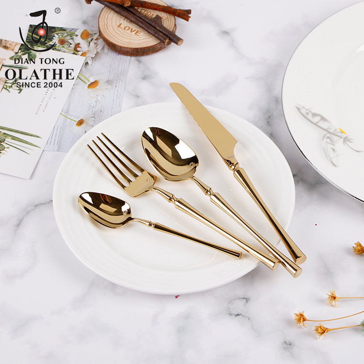 Couverts en Acier Inoxydable 24 Pièces | Ensemble Élégant pour Dîner Chic