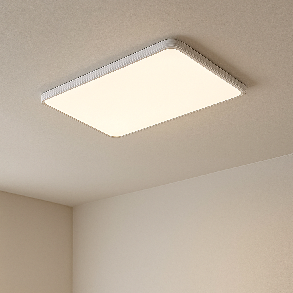 Lampe de Plafond Carrée Blanche | Éclairage Élégant pour Intérieur Contemporain