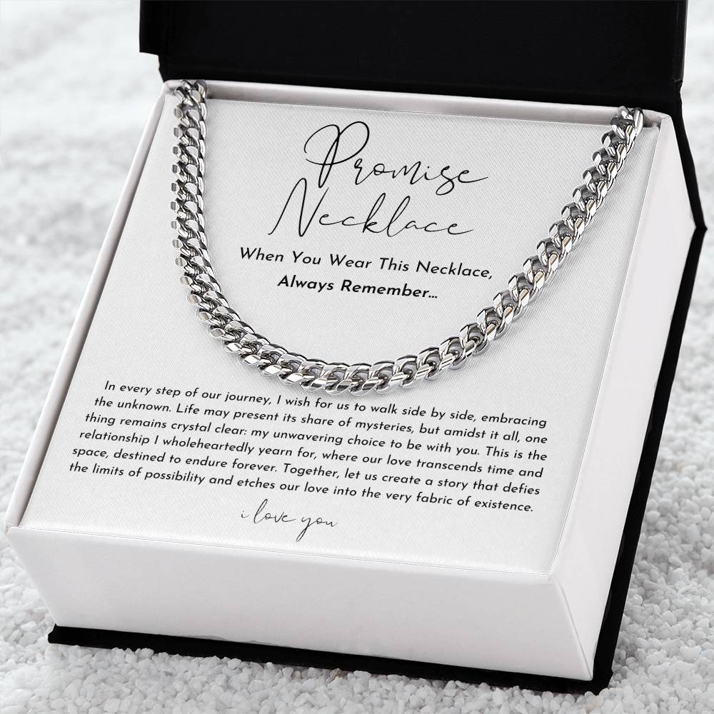 Collier de Promesse Élégant pour Couples | Symbole d'Amour Durable et Raffiné
