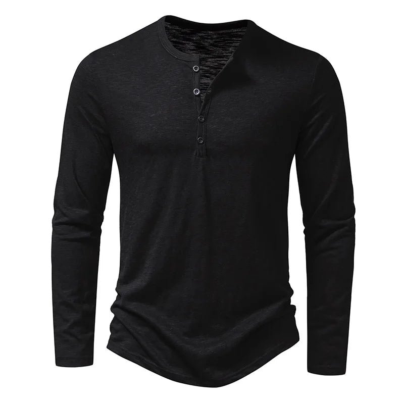 T-shirt Henley Élégant pour Homme | Confort et Style Polyvalent