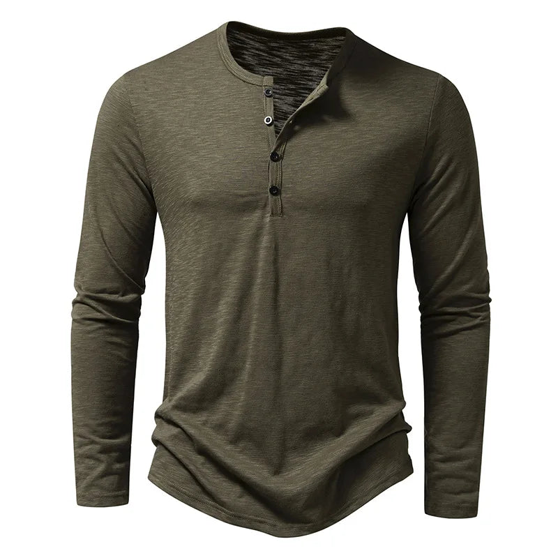 T-shirt Henley Élégant pour Homme | Confort et Style Polyvalent