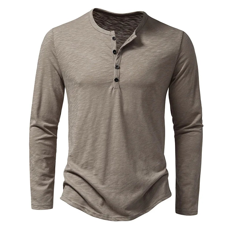 T-shirt Henley Élégant pour Homme | Confort et Style Polyvalent