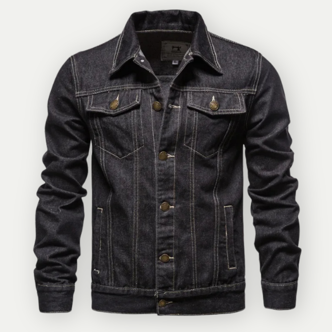 Veste en Denim Durable pour Homme | Style Classique et Confort Quotidien