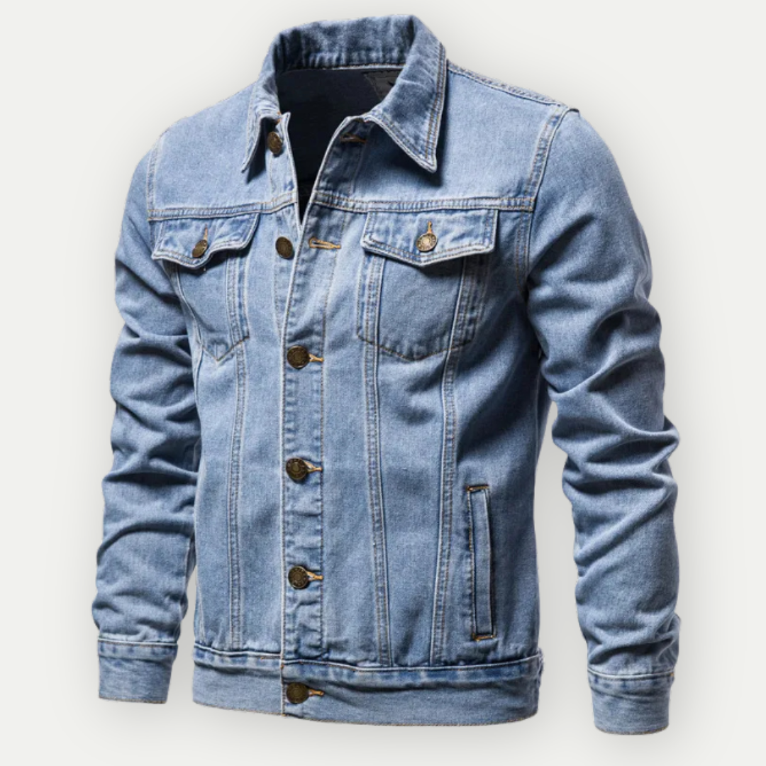 Veste en Denim Durable pour Homme | Style Classique et Confort Quotidien