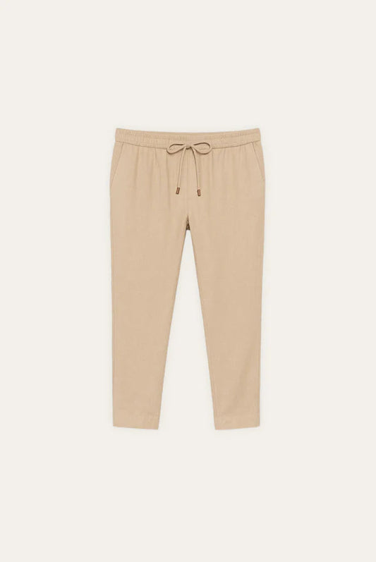 Pantalon en Lin Blanc Léger | Confort Suprême et Élégance Minimaliste
