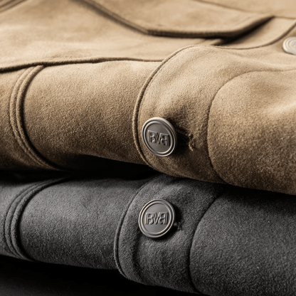 Veste Élégante en Daim pour Homme | Style Moderne et Polyvalent