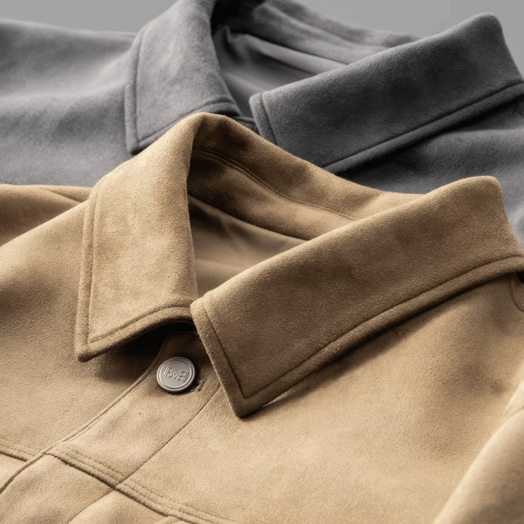 Veste Élégante en Daim pour Homme | Style Moderne et Polyvalent