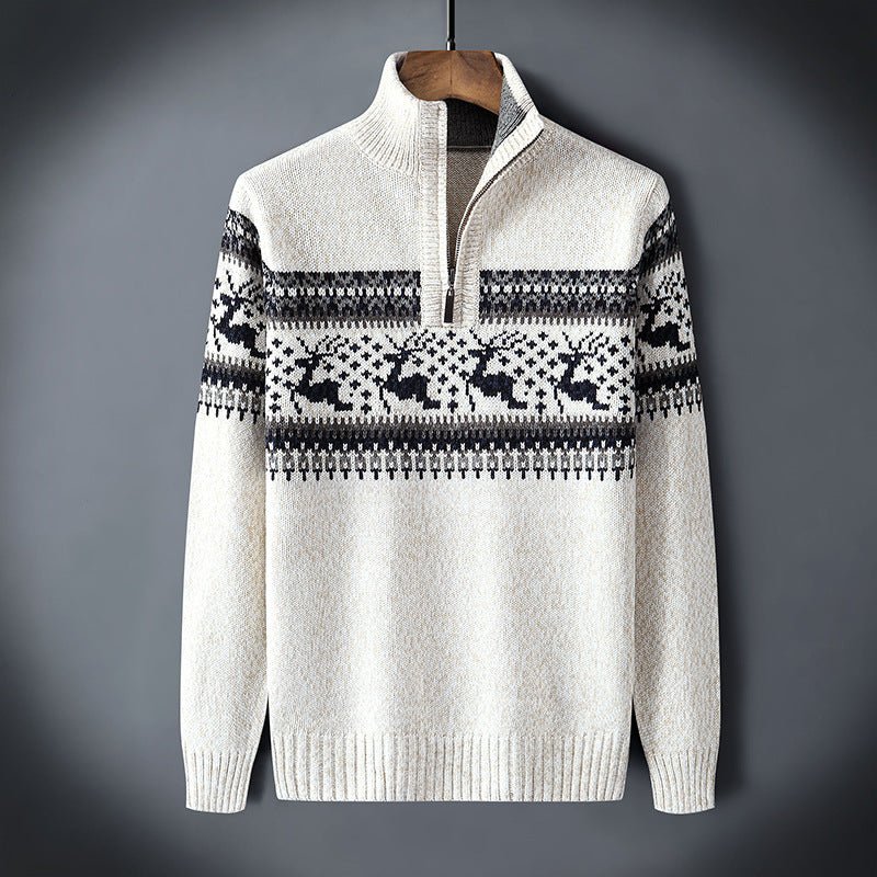 Pull Tricoté Festif Renne | Confort Douillet pour les Fêtes