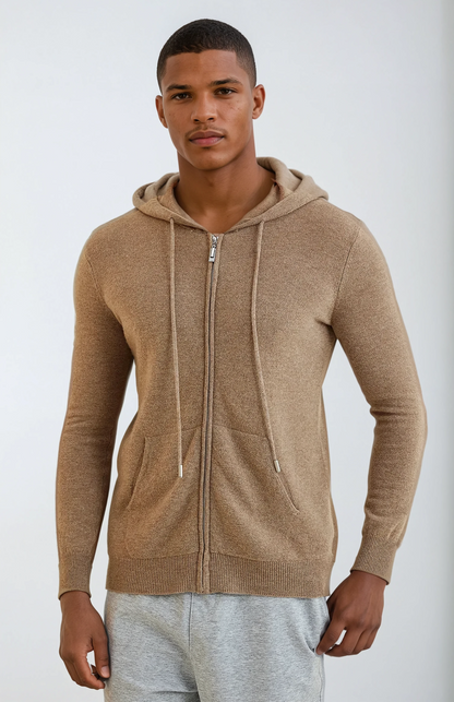 Gilet Zippé en Cachemire pour Hommes | Style Élégant et Confort Optimal